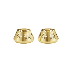 Georg Jensen 2024 Fyrfadslys 2 stk, guld> Lysestager
