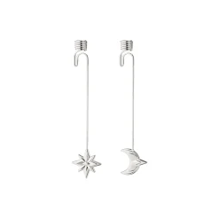 Clearance Georg Jensen 2024 Lyseholdere stjerne & måne, sølv sølv