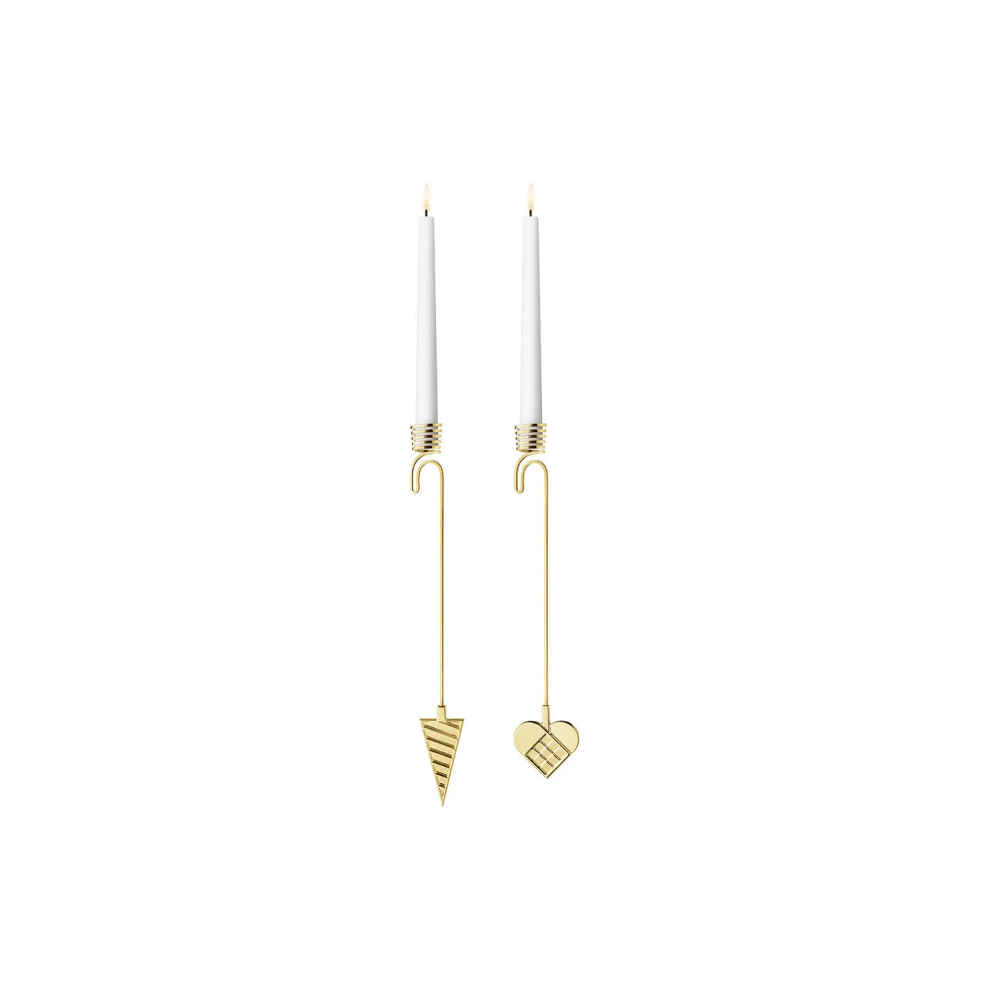 Georg Jensen 2025 Lysholder Sæt Hjerte & Kræmmerhus,> Pynt