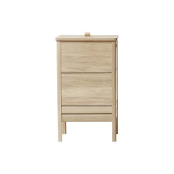 Hot Form & Refine A Line Laundry Box, white oiled oak