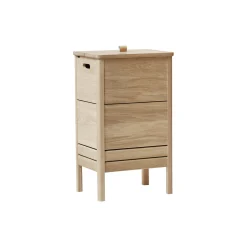 Hot Form & Refine A Line Laundry Box, white oiled oak