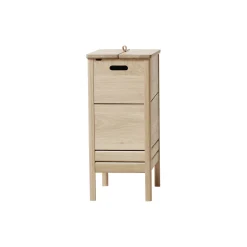 Hot Form & Refine A Line Laundry Box, white oiled oak