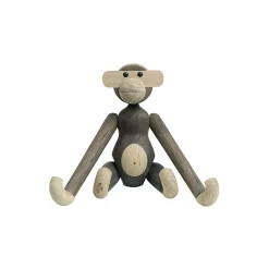 Kay Bojesen Denmark Abe lille, eg/røget eg> Figurer & Glaskunst