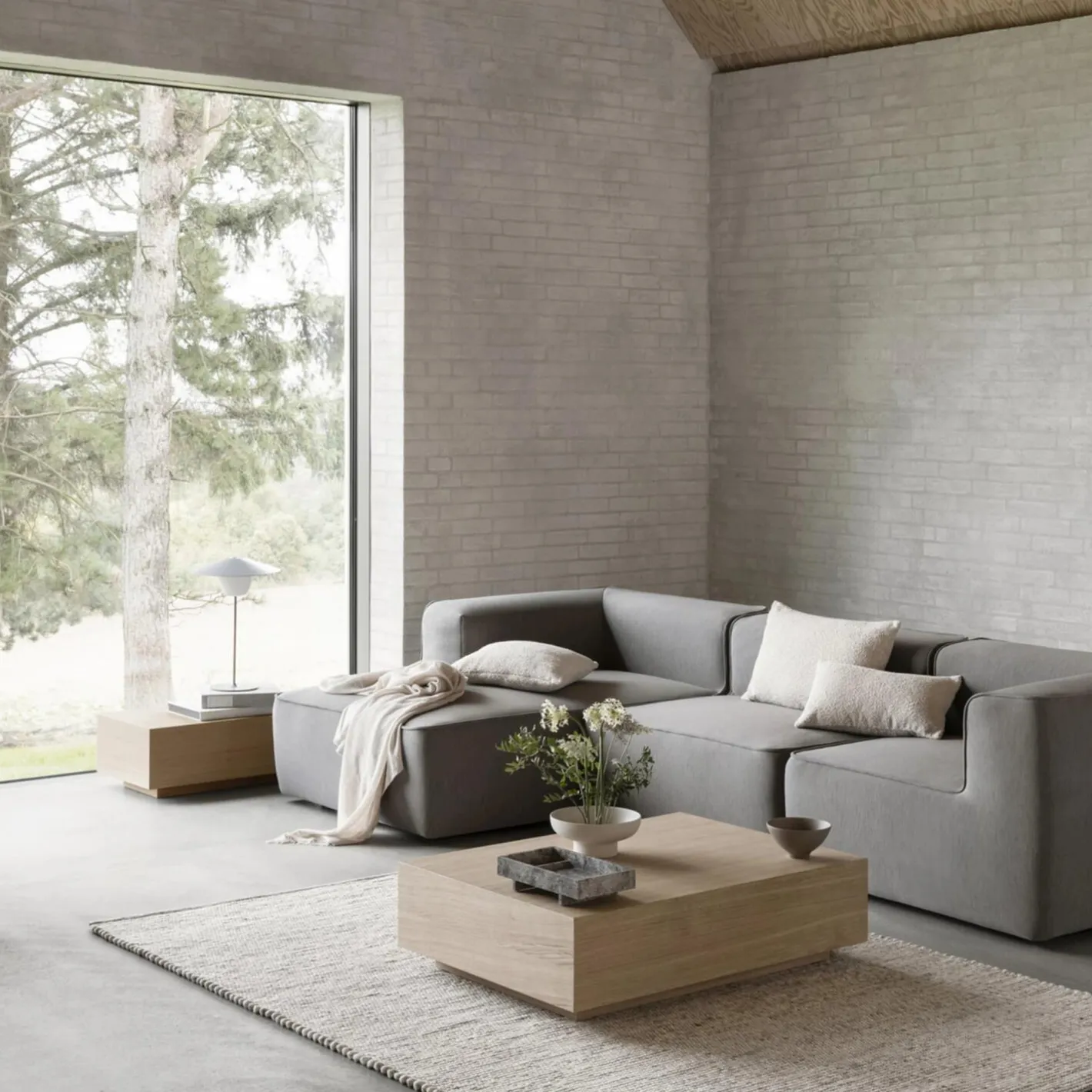 Hot Blomus ABENTO Tray, sharkskin