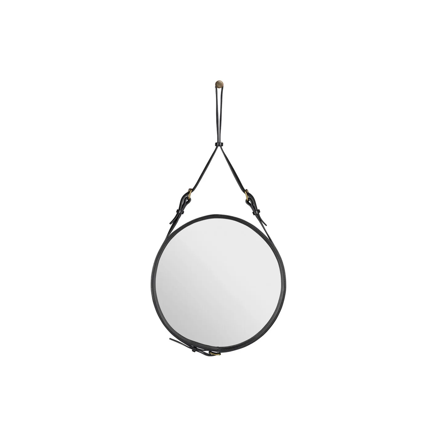 GUBI Adnet Circular Wall Mirror, black> Vægspejle