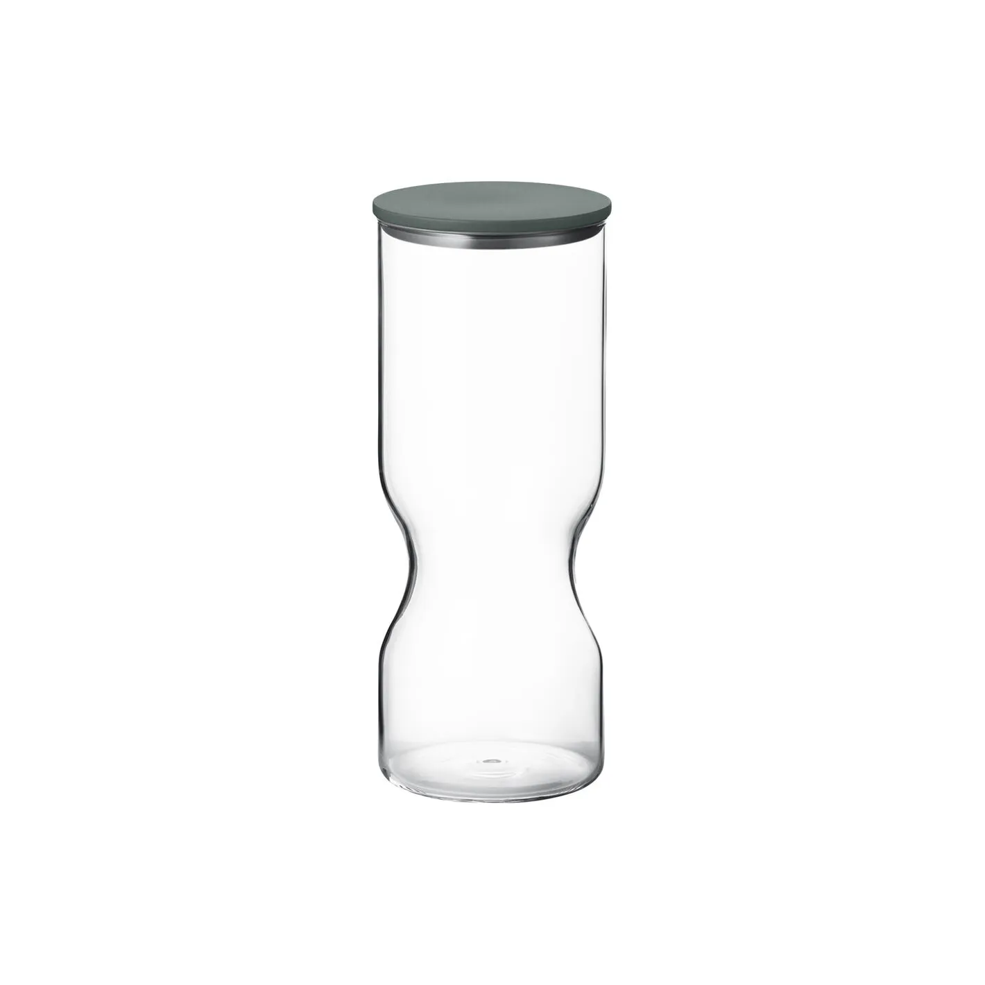 Georg Jensen ALFREDO opbevaringsdåse large 1,5 L, glas/grøn> Køkkenopbevaring