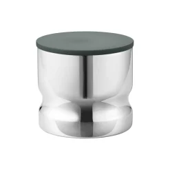 Georg Jensen ALFREDO opbevaringsdåse mini 0,5 L, rustfrit stål/grøn> Køkkenopbevaring