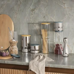 Online Georg Jensen ALFREDO opbevaringsdåse X-large 2 L, glas/gul