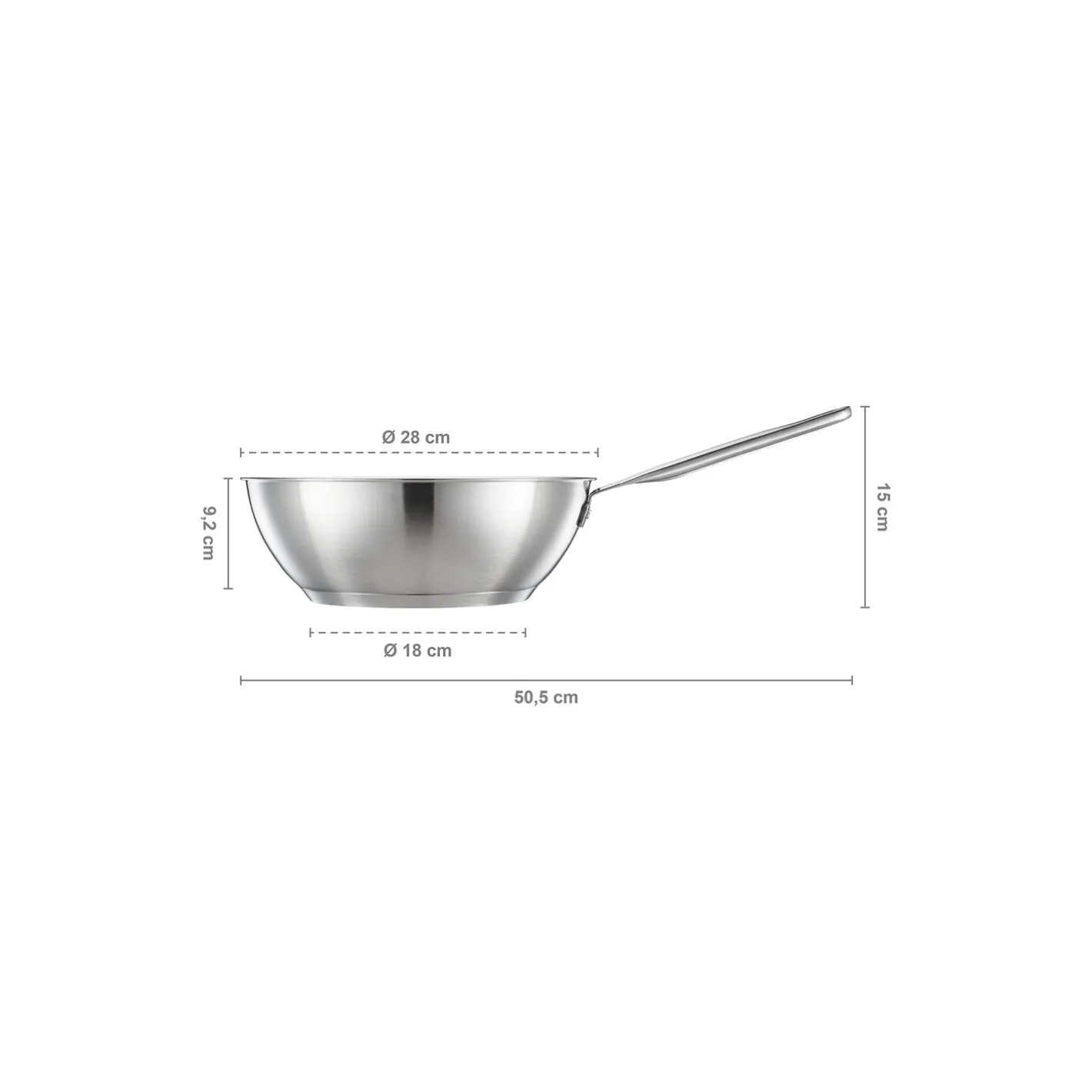 Outlet Fiskars All Steel Pure wok Ø 28 cm