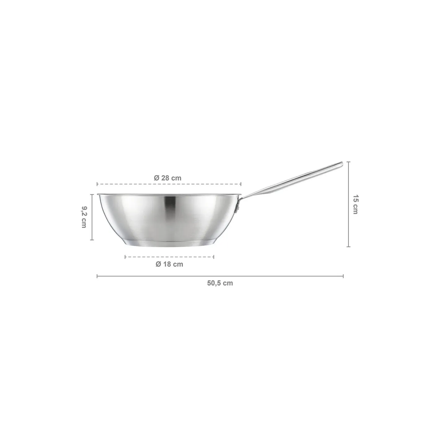 Clearance Fiskars All Steel wok Ø 28 cm