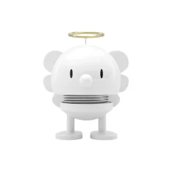 Hoptimist Angel Bumble, white> Figurer & Glaskunst