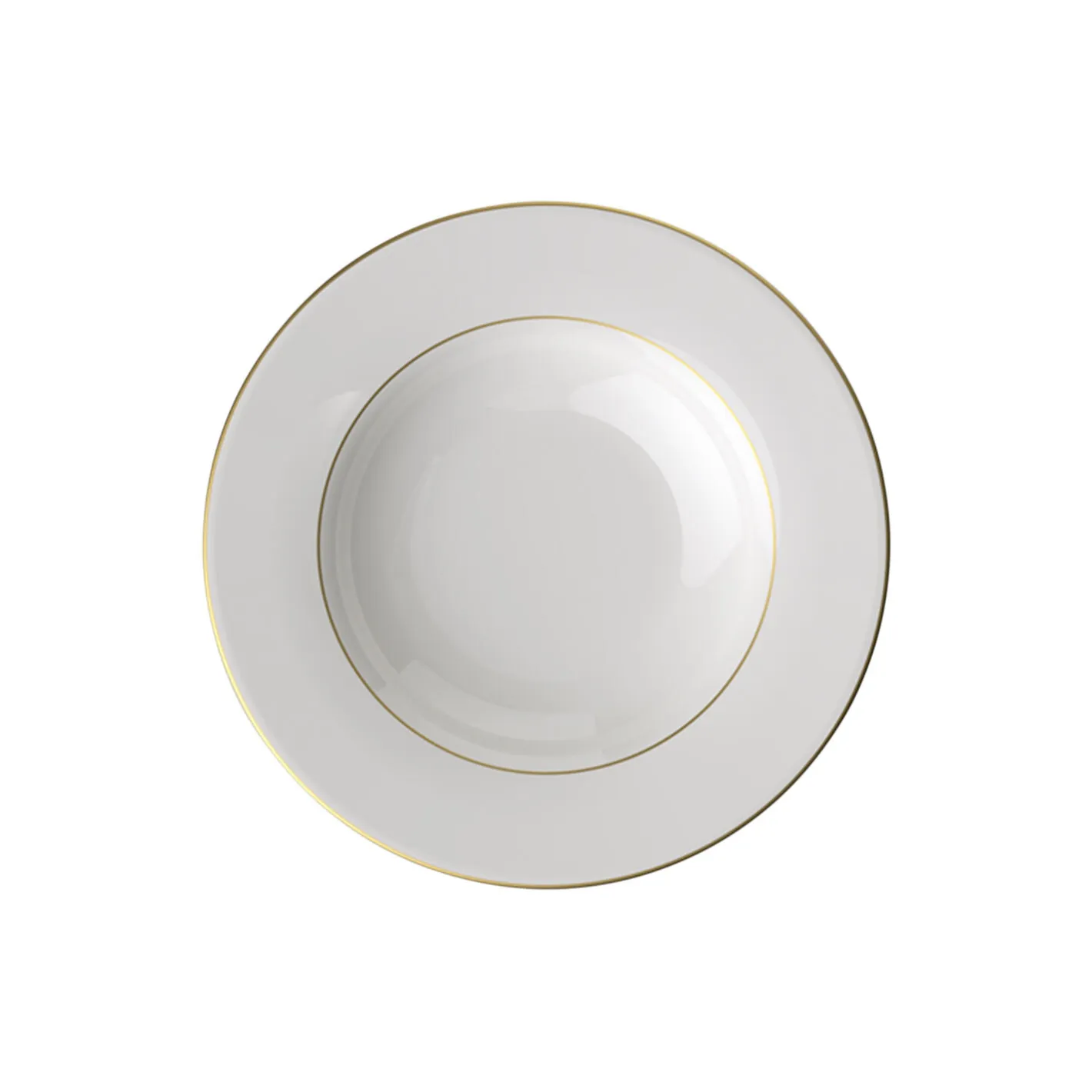 Villeroy & Boch Anmut Gold Dyb Tallerken Ø 24 cm, hvid/guld> Tallerkener