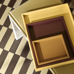 Clearance Montana Furniture ARRANGE - sæt af 3 bakker, ruby/amber/masala