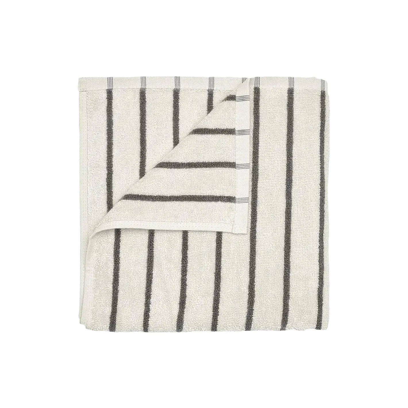 Blomus ARTO Gæstehåndklde tynde striber, moonbeam/magnet> Håndklæder
