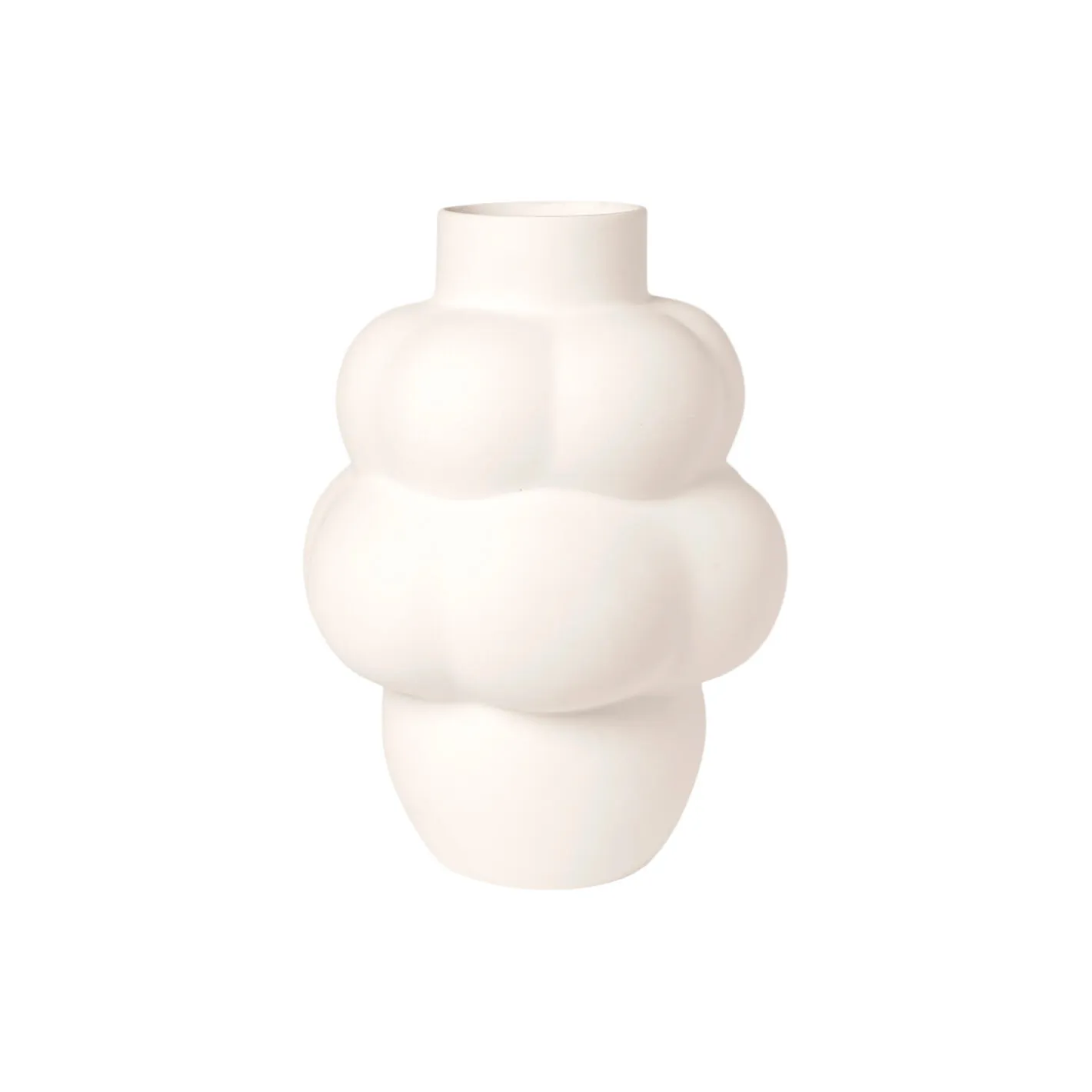 Clearance Louise Roe Balloon vase 04 petit, raw white