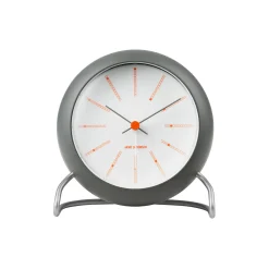 Arne Jacobsen Clocks Bankers Bordur, mørk grå> Ure