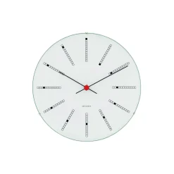 Arne Jacobsen Clocks Bankers vægur, hvid><noscript><img width=