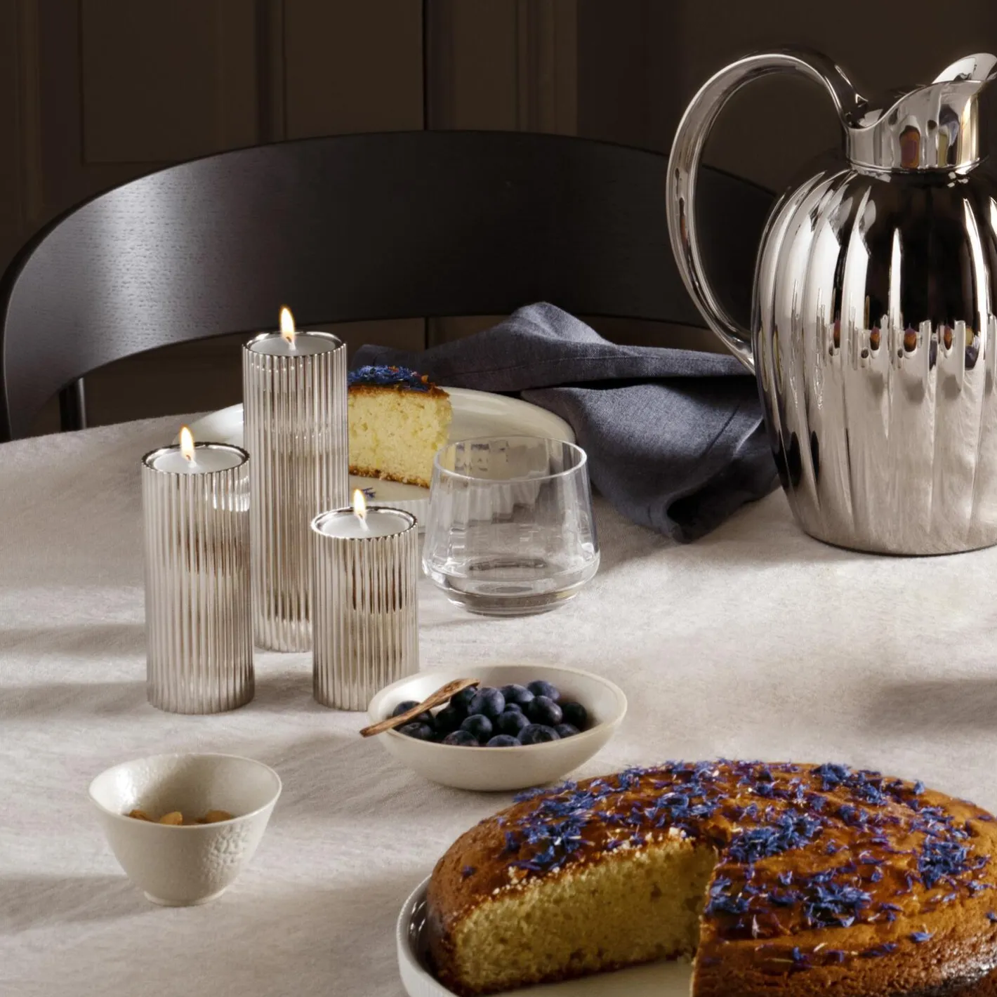 Georg Jensen Bernadotte fyrfadsstage> Lysestager