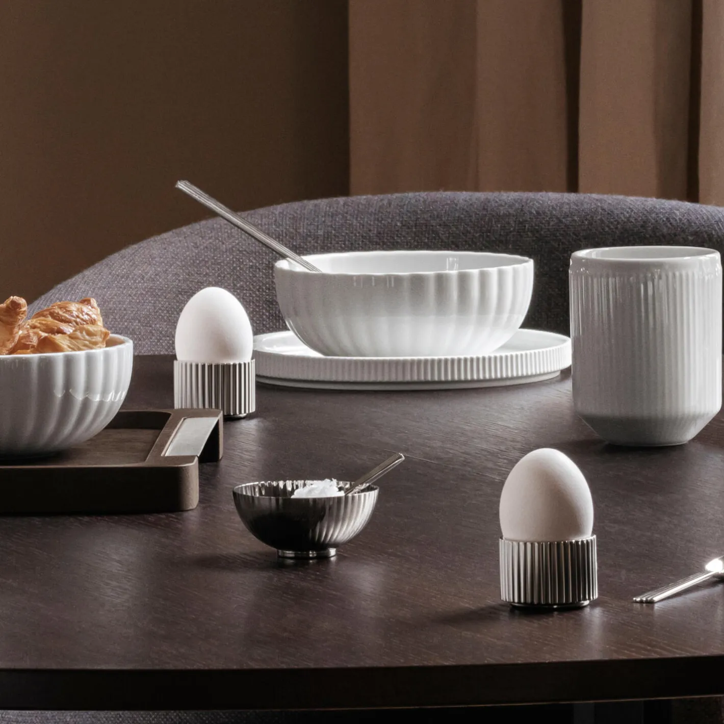 Discount Georg Jensen Bernadotte saltkar med ske