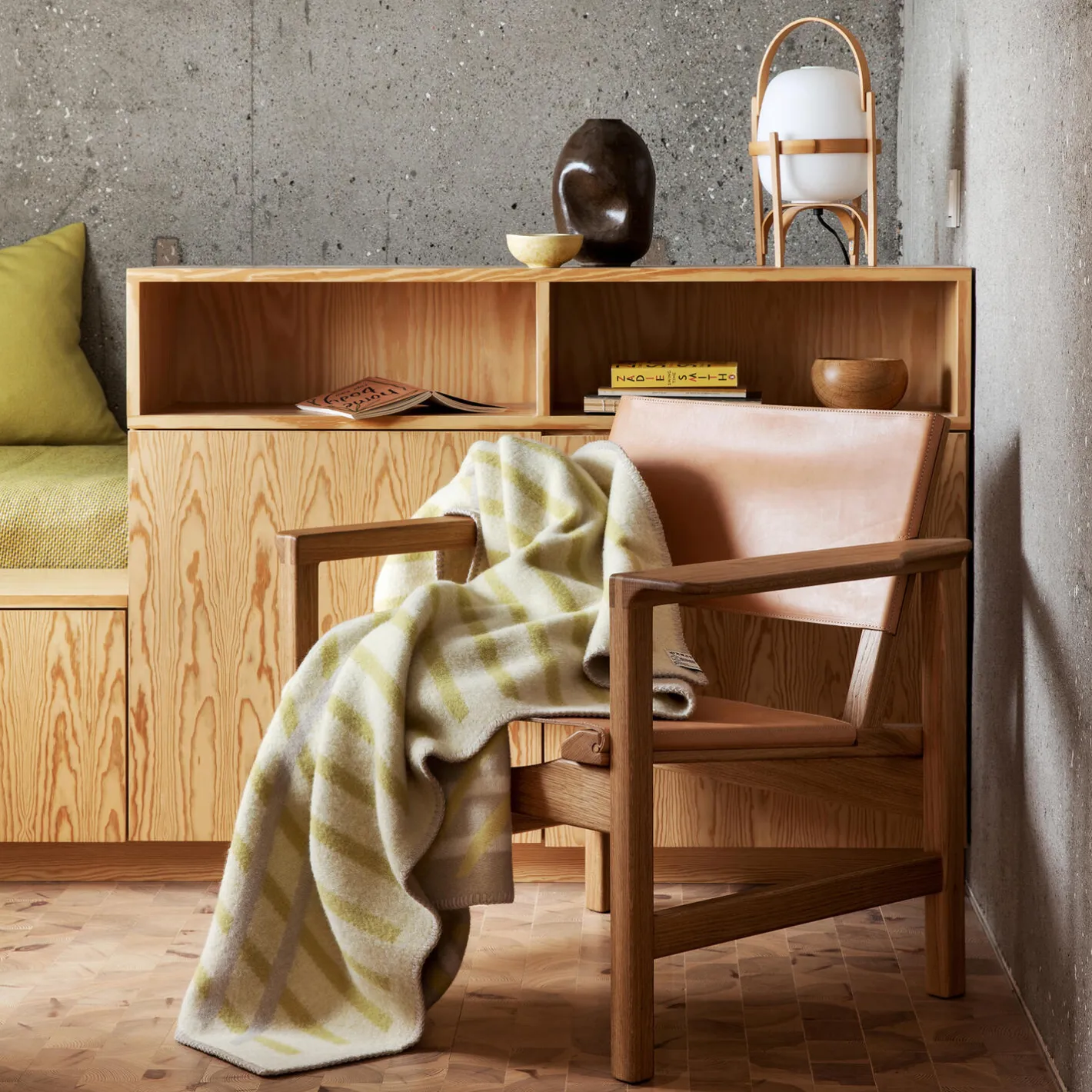 Online Røros Tweed BISLETT Throw, lemon tart