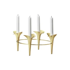 Discount Georg Jensen Bloom Botanica lysestage guld