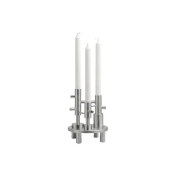 Fritz Hansen Candleholder Large, steel> Lysestager