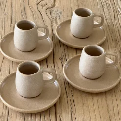Hot HOEME Copenhagen CAPRI Espresso Sæt, mat taupe
