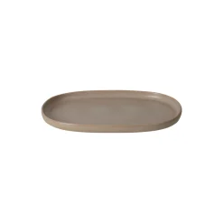 Hot HOEME Copenhagen CAPRI Oval Tallerken, mat taupe