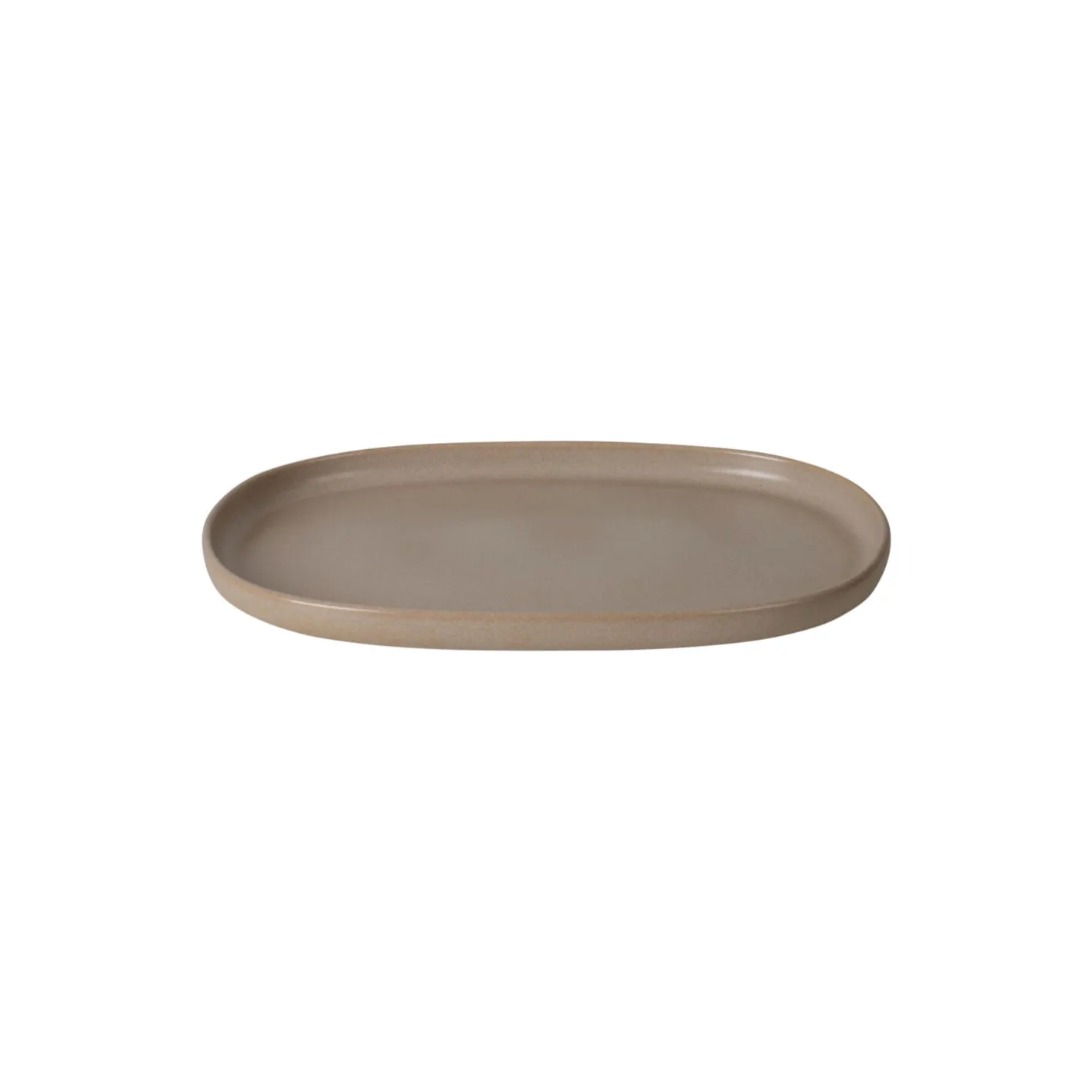 Hot HOEME Copenhagen CAPRI Oval Tallerken, mat taupe