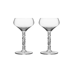 Orrefors Carat coupe champagneglas 2 stk.> Glas