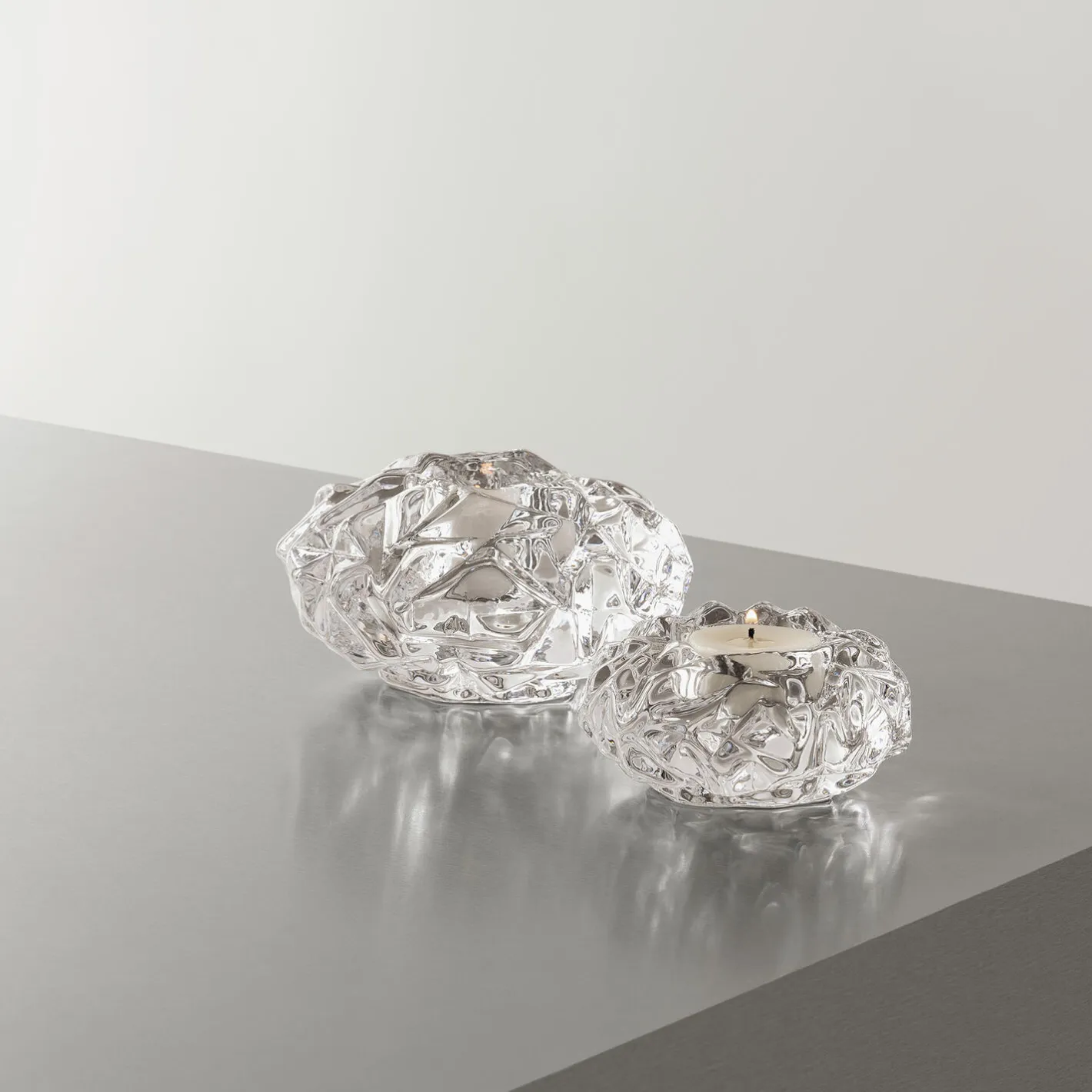 Orrefors Carat fyrfadsstage> Lysestager