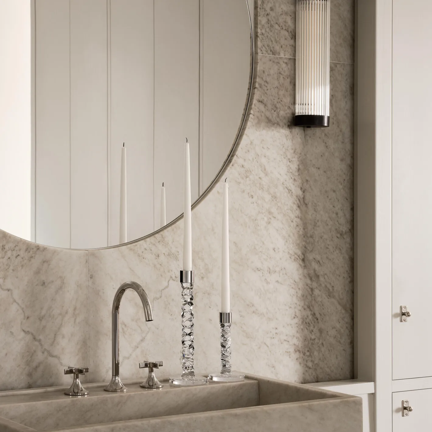 Orrefors Carat lysestage> Lysestager