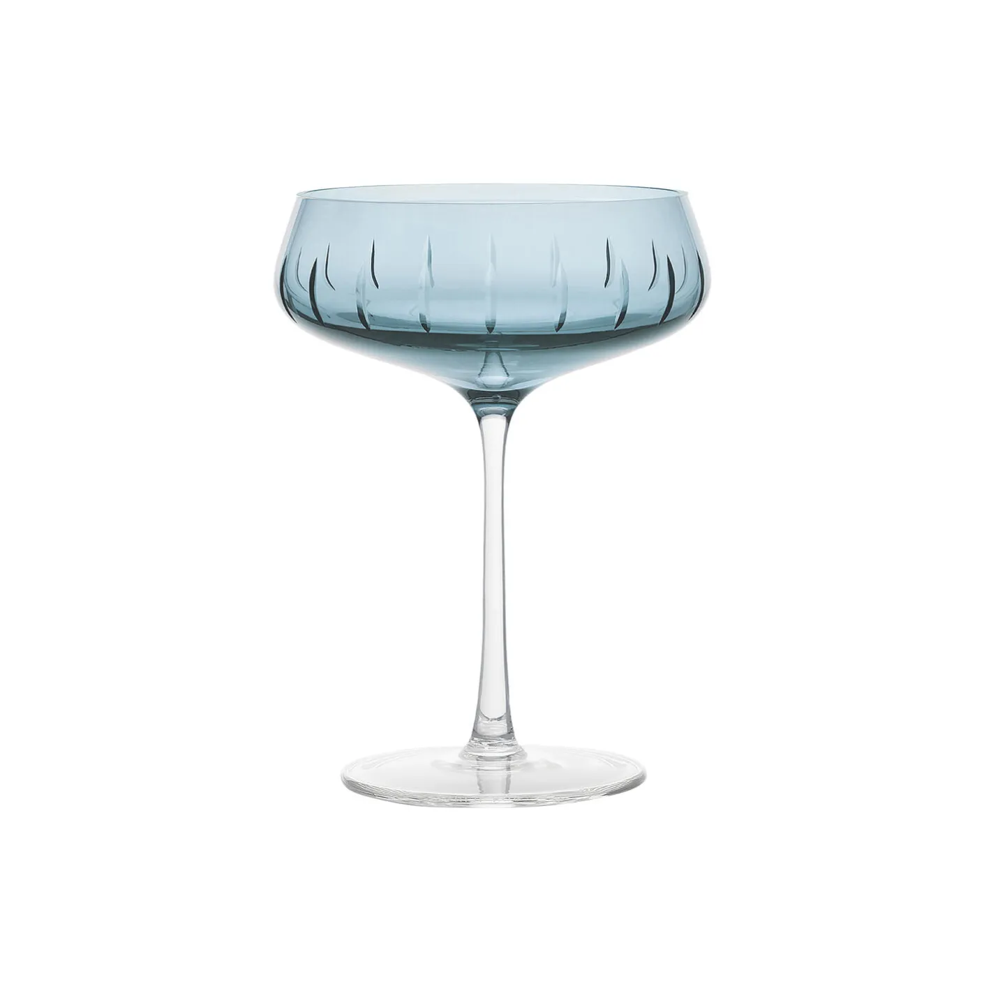 Clearance Louise Roe Champagne Coupe Single Cut, blue