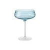 Louise Roe Champagne Coupe Triple Cut, blue> Glas
