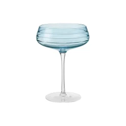 Louise Roe Champagne Coupe Triple Cut, blue> Glas