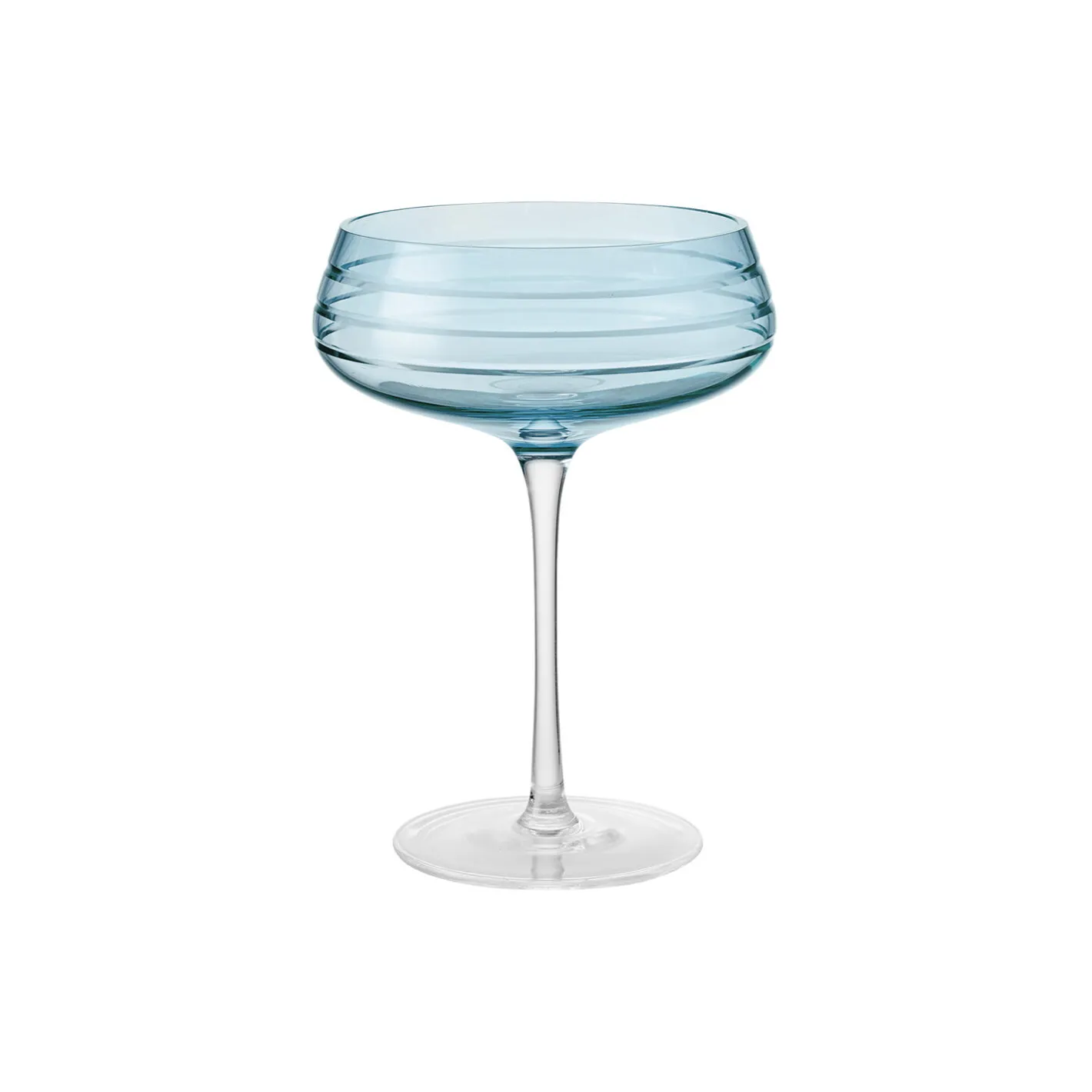 Louise Roe Champagne Coupe Triple Cut, blue> Glas