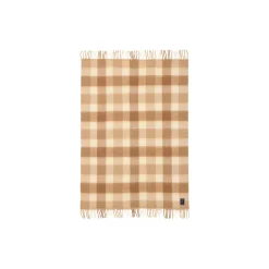 Lexington Checked Mohair Mix Throw, beige/white> Plaider
