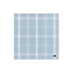 New Lexington Checked Recycled Cotton Oxford Napkin, blue/white