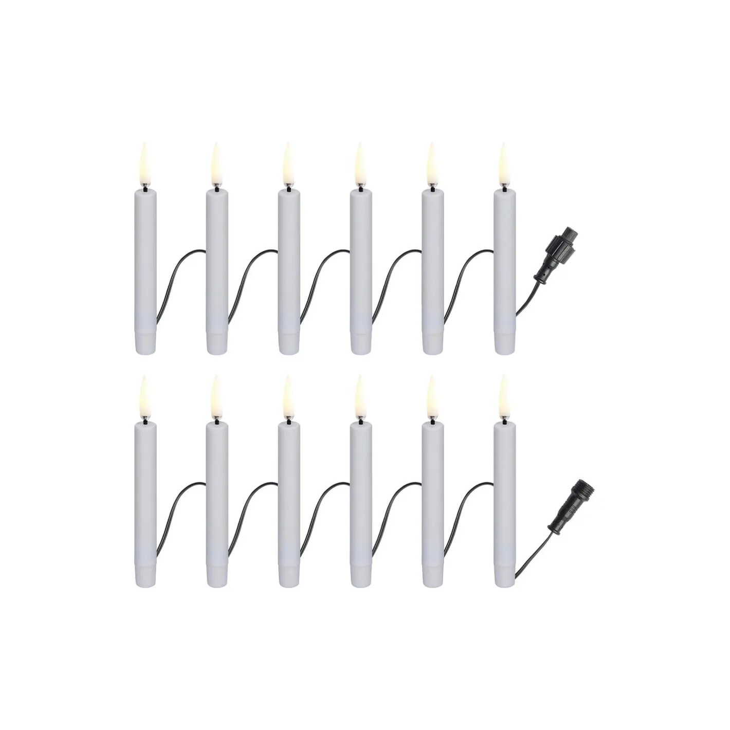 Uyuni Lighting Christmas string 12 candles Extender, white> Lys & Duftlys