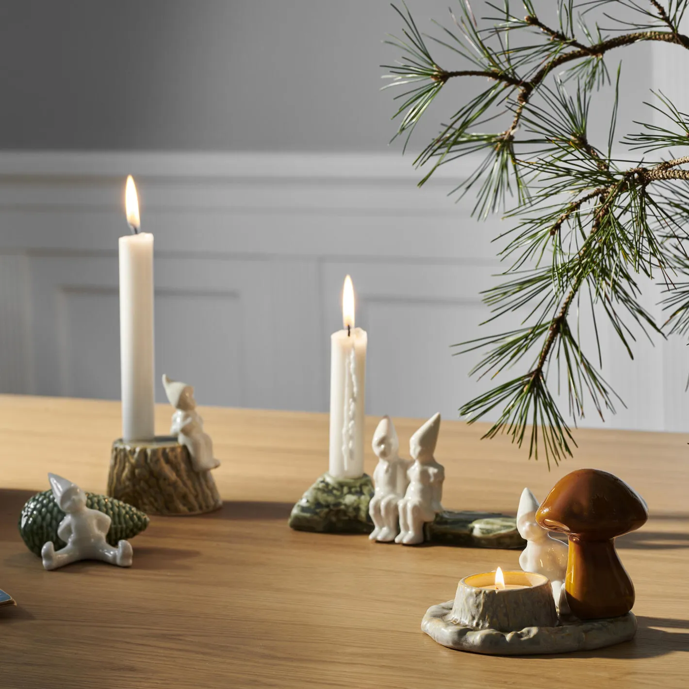 Kähler Christmas Tales julekram> Lysestager