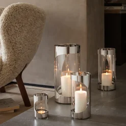 Georg Jensen CHROME CONTOURS Lanterne> Lysestager