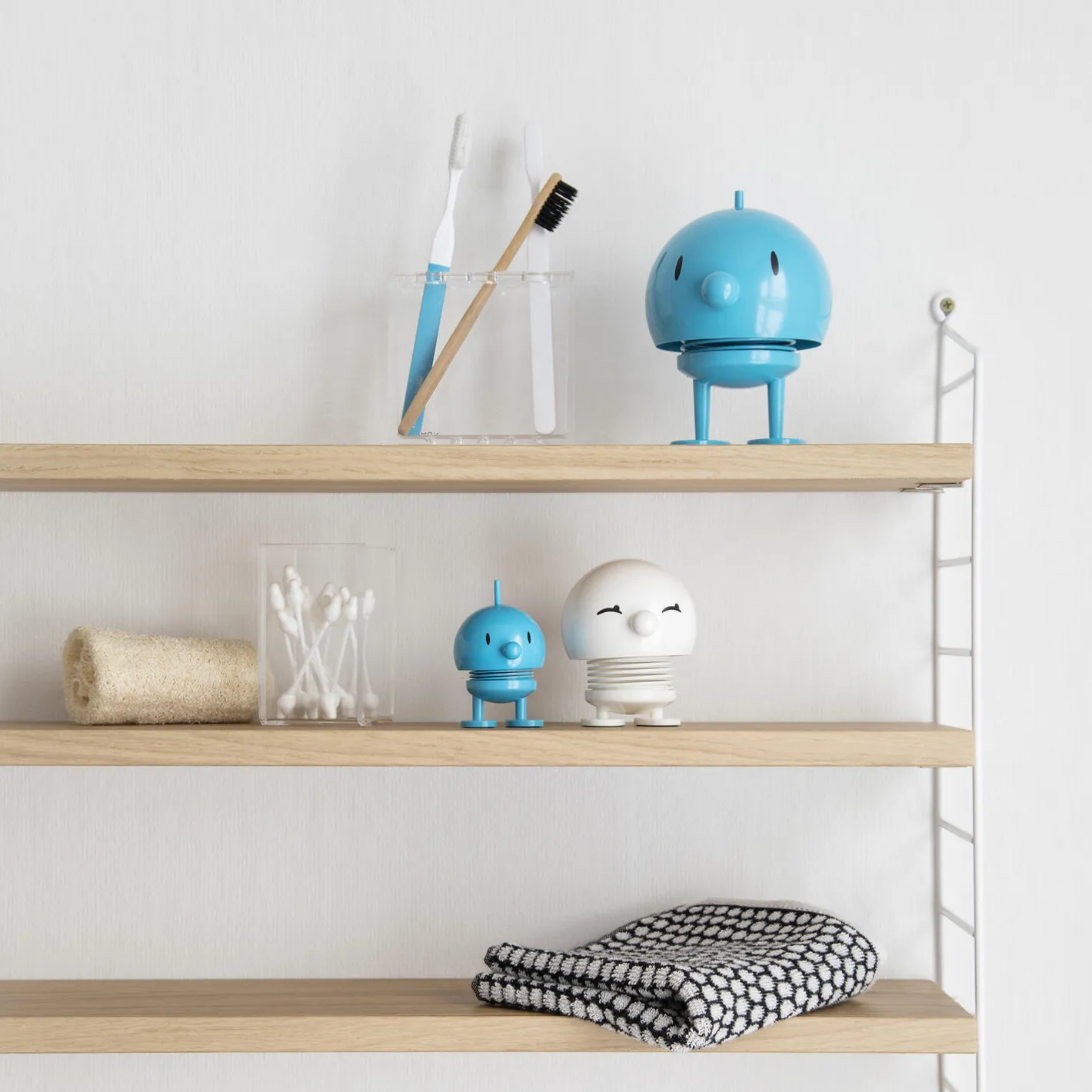 Hoptimist Classic Bumble, turquoise> Figurer & Glaskunst