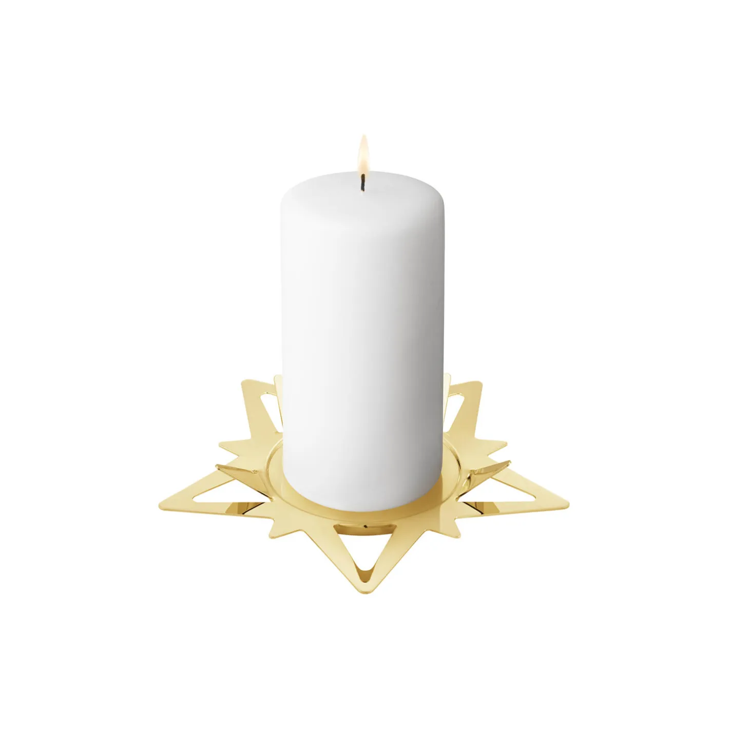 Georg Jensen Classic Christmas stjernelyseholder til bloklys> Pynt