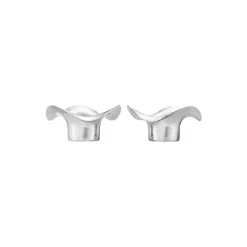 Georg Jensen Cobra fyrfadsstage 2 stk> Lysestager