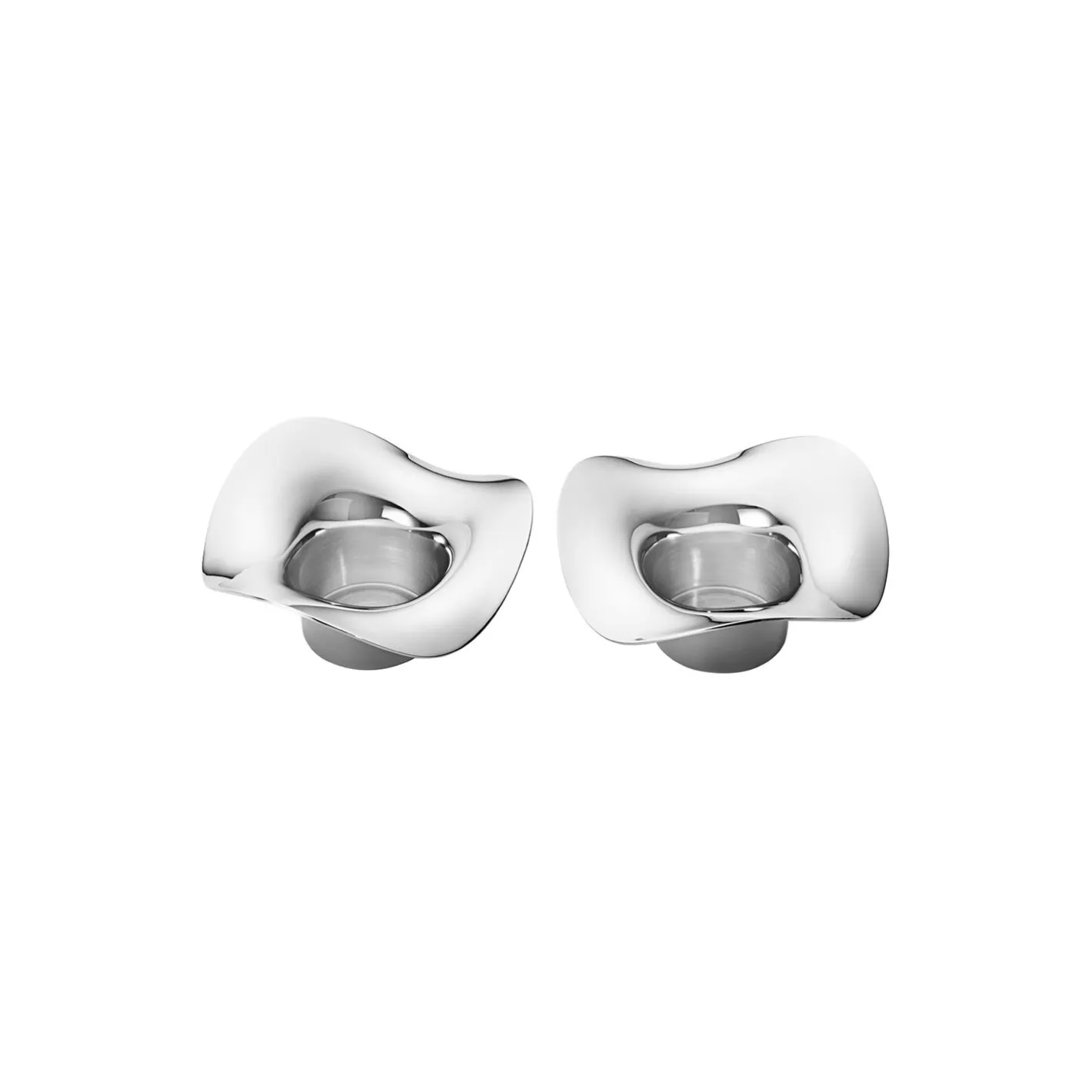 Georg Jensen Cobra fyrfadsstage 2 stk> Lysestager
