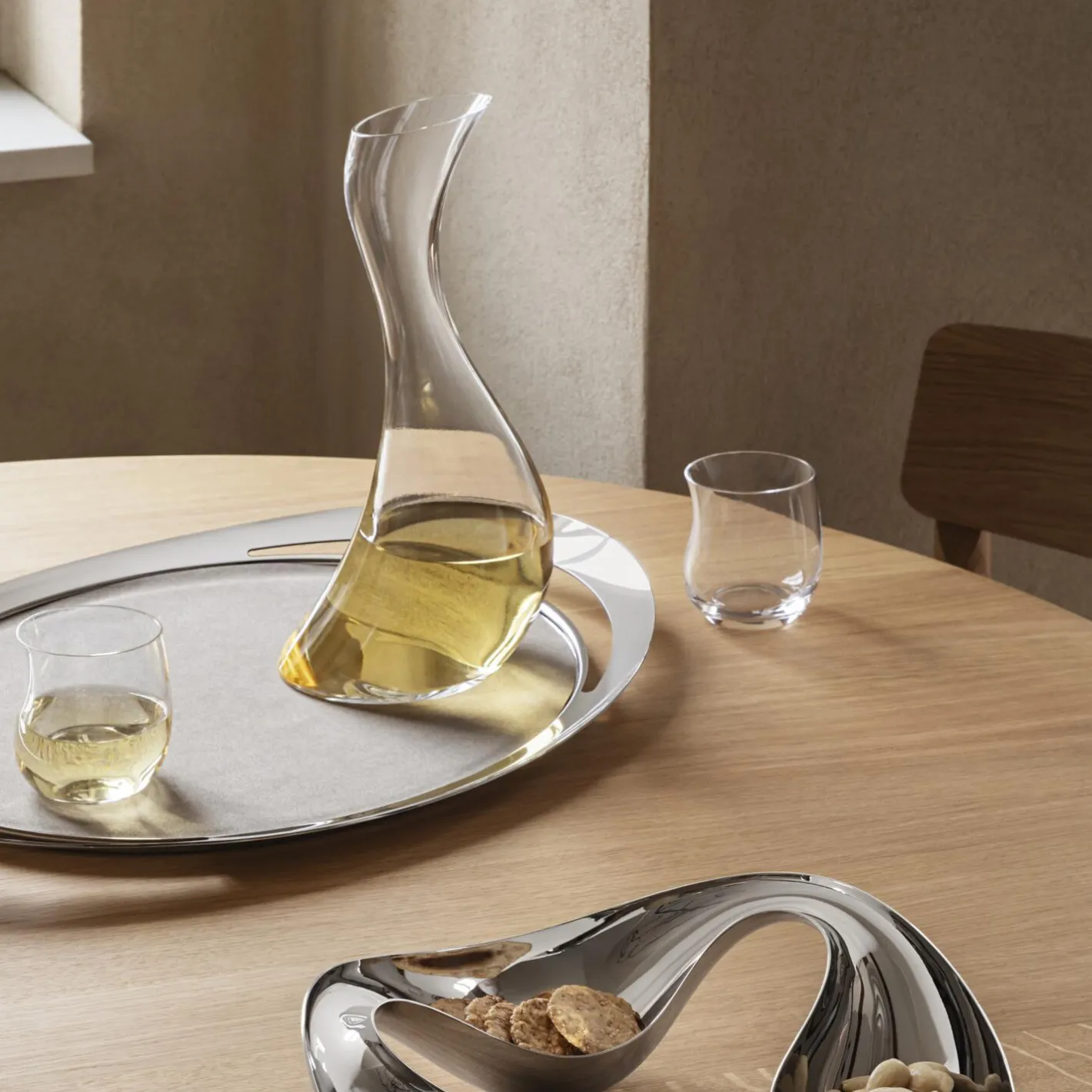 Georg Jensen Cobra serveringsbakke> Bakker & Kurve