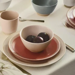 New Knabstrup Keramik Colorit frokosttallerken Ø 22 cm, coral