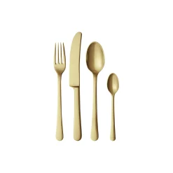 Georg Jensen Copenhagen bestiksæt 4 dele, matte gold> Bestik