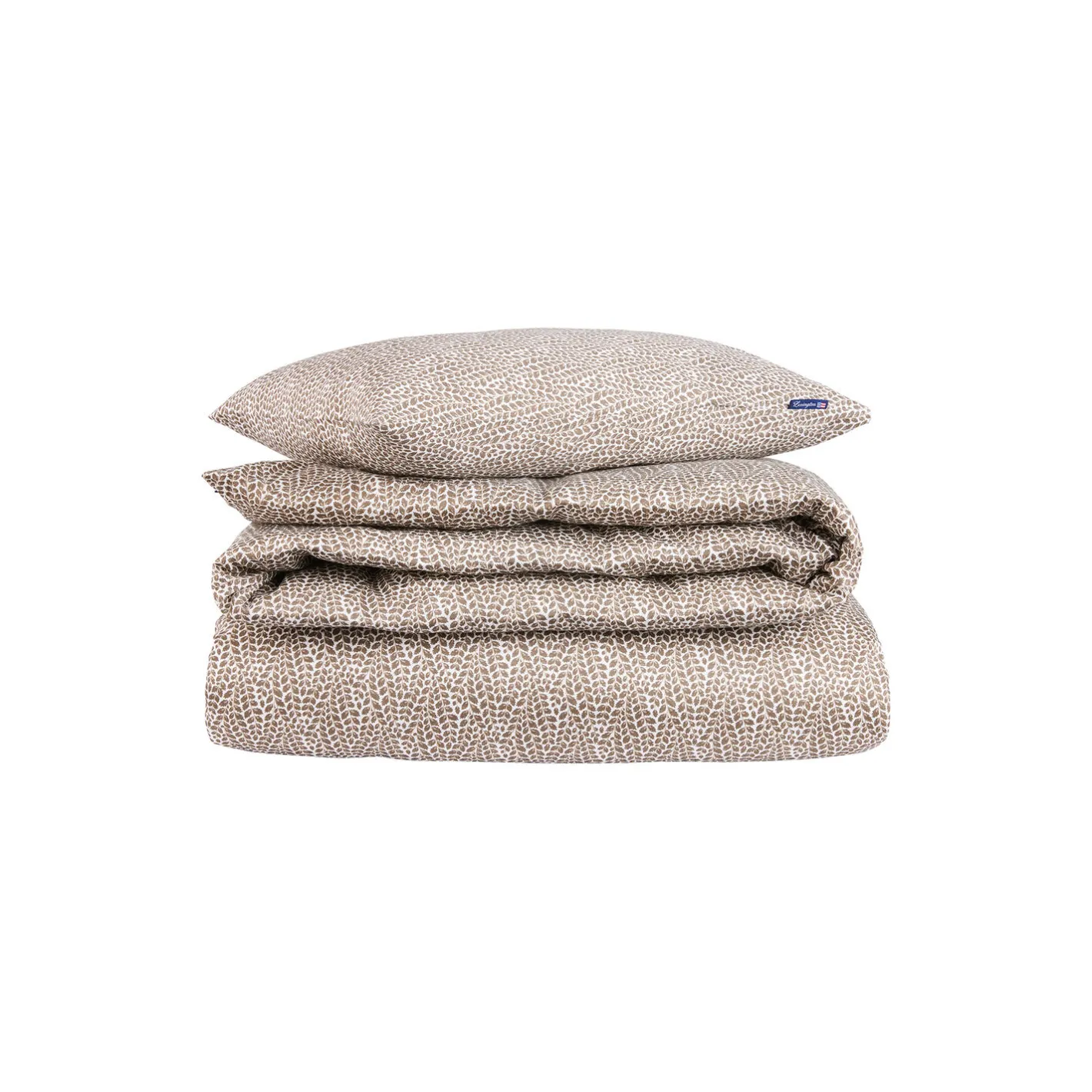 Lexington Cotton Sateen Bed Set, stone/white/beige> Sengetøj