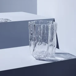 Hot Kosta Boda Crackle vase, clear